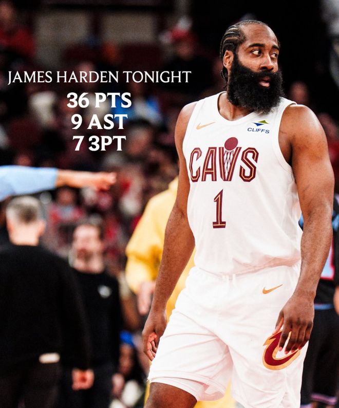 哈登36分创生涯新高率队逆转公牛取两连胜